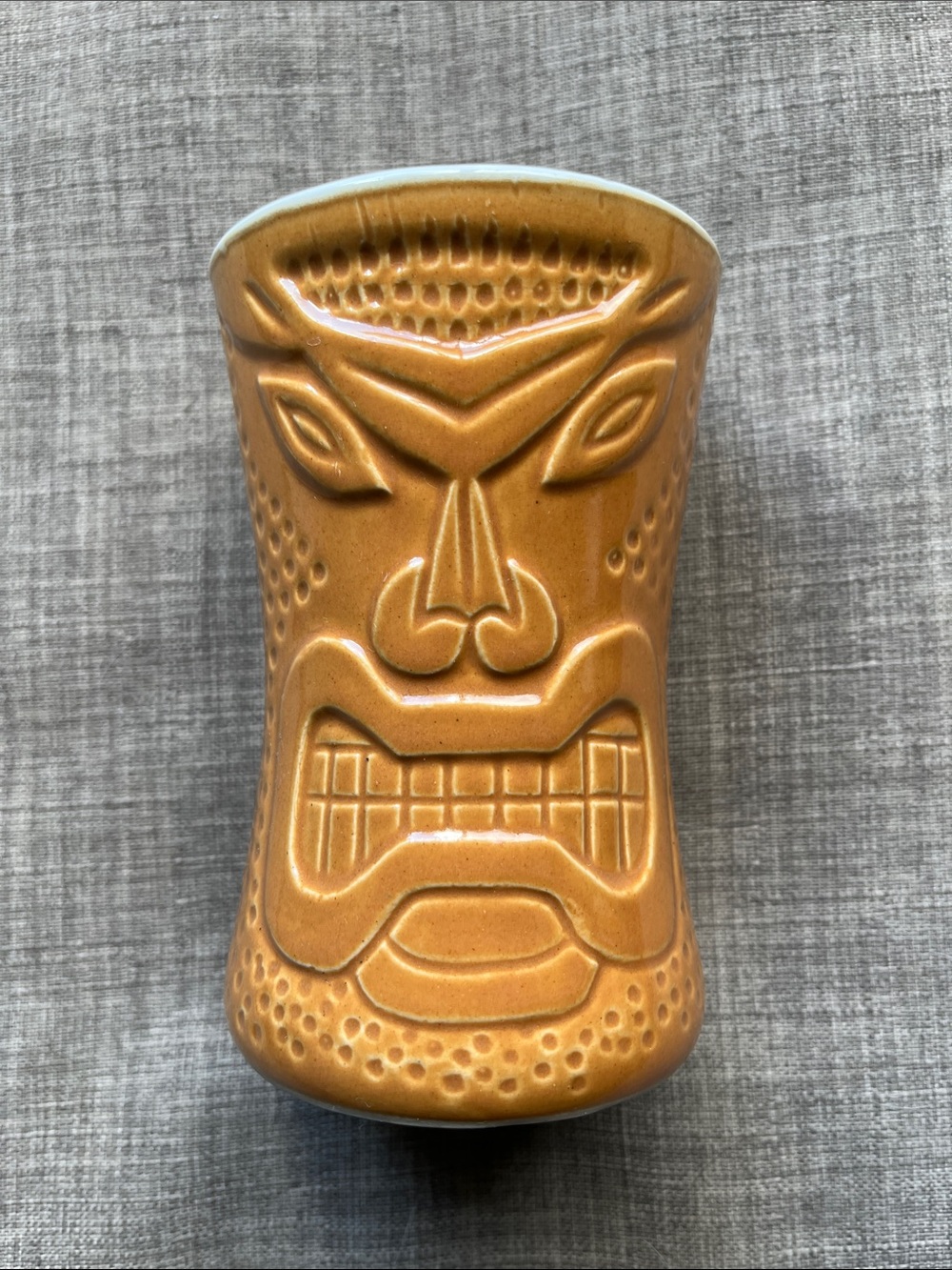 Vintage Club Jetty 5" Tiki Tumber Cup Drinking Glass By Daga Nawiliwili Kauai HI